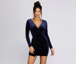 Windsor. Alexa Velvet Wrap Dress | Shop Top Deals