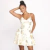 Windsor. Adley Formal Floral Foiled Mini Dress | Shop Top Deals