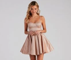 Windsor. Zaida Formal Taffeta Skater Dress | Shop Top Deals
