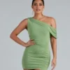 Windsor. Georgia Formal One Shoulder Mini Dress | Shop Top Deals