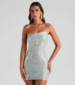 Windsor. Karla Sequin Iridescent Bodycon Party Dress | Shop Top Deals