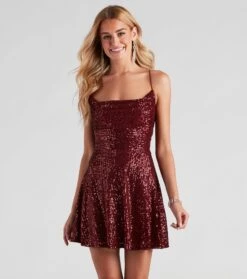 Windsor. Sabina Sequin Mesh Party Dress | Shop Top Deals