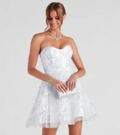 Windsor. Zariah Formal Floral Glitter Party Dress | Shop Top Deals