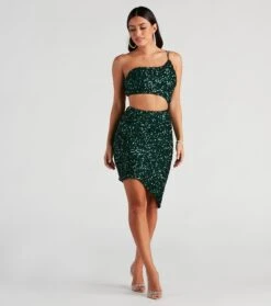 Windsor. Talia Cutout Sequin Short Formal Dress | Shop Top Deals