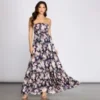 Windsor. Getaway Girl Floral Smocked Tube Maxi Dress | Shop Top Deals