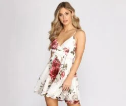 Windsor. Fairy Tale Florals Chiffon Skater Dress | Shop Top Deals