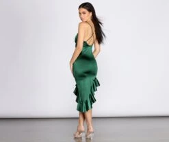 Windsor. Shine & Divine Ruffle High-Low Dress | Shop Top Deals