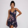 Windsor. Sweet Moments Floral Chiffon Skater Dress | Shop Top Deals