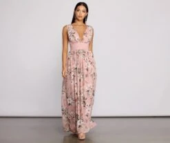 Windsor. Floral Beauty Sleeveless Chiffon Maxi Dress | Shop Top Deals