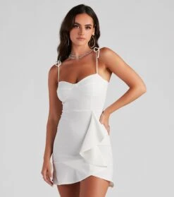Windsor. Flirty Moves Ruffle Detail Mini Dress | Shop Top Deals