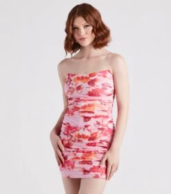 Windsor. Captivate In Floral Strapless Dress | Shop Top Deals