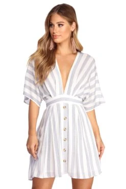 Windsor. Buttoned Up In Stripes Dress | Shop Top Deals