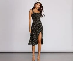 Windsor. Botanical Beauty Midi Dress | Shop Top Deals