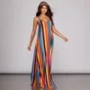Windsor. Rainbow Wave Maxi Dress | Shop Top Deals