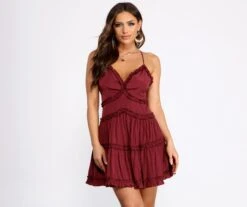 Windsor. Ruffle Ride Skater Dress | Shop Top Deals