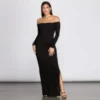 Windsor. Knits An Essential Off Shoulder Maxi Dress | Shop Top Deals