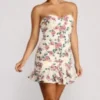Windsor. Floral Feels Ruffle Mini Dress | Shop Top Deals