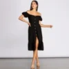 Windsor. Off The Shoulder Button Front Midi Dress | Shop Top Deals -HANA Luxury Wear Shop 05102 0637 1 cc794c21 ed1b 4ac2 a0e0 48bbf989bdff 247x207 1