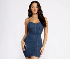 Windsor. Babe In Denim Mini Dress | Shop Top Deals