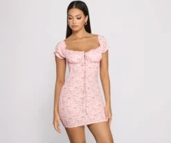 Windsor. Sweet Florals Smocked Mini Dress | Shop Top Deals