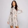 Windsor. Babe Alert Snake Print Mini Dress | Shop Top Deals