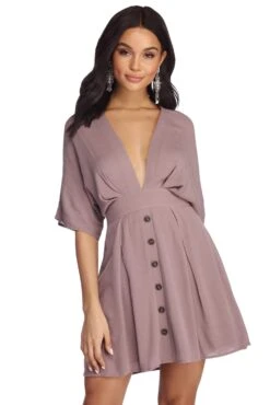 Windsor. Beautifully Buttoned Skater Dress | Shop Top Deals