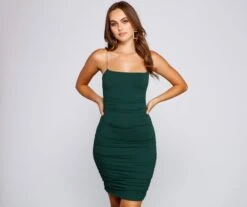 Windsor. All The Right Moves Ruched Mini Dress | Shop Top Deals