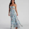 Windsor. Bora Bora Floral Chiffon Maxi Dress | Shop Top Deals