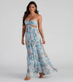 Windsor. Bora Bora Floral Chiffon Maxi Dress | Shop Top Deals
