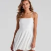 Windsor. Easy Breezy Eyelet Skater Dress | Shop Top Deals