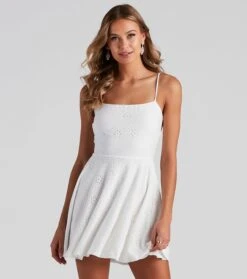 Windsor. Easy Breezy Eyelet Skater Dress | Shop Top Deals