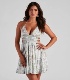 Windsor. Under The Palms Halter Skater Dress | Shop Top Deals