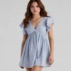 Windsor. Fine Lines Chambray Skater Dress | Shop Top Deals -HANA Luxury Wear Shop 05102 4602 3 247x279 1
