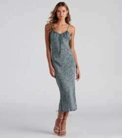 Windsor. Bohemian Oasis Scoop Neck Midi Dress | Shop Top Deals
