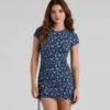 Windsor. Wildflower Crew Neck Mini Dress | Shop Top Deals