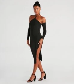 Windsor. Alluring Trendsetter Halter Midi Dress | Shop Top Deals