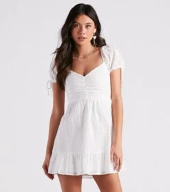 Windsor. Weekend Brunch Eyelet Skater Dress | Shop Top Deals