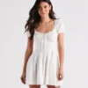 Windsor. Sweet As Me Eyelet Lace Skater Dress | Shop Top Deals