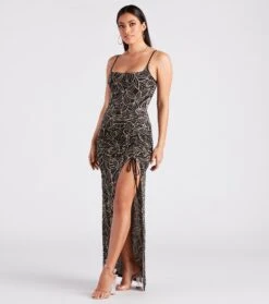 Windsor. Dinner With A View Tropical Slit Maxi Dress | Shop Top Deals