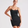 Windsor. Smooth Essential Square Neck Mini Dress | Shop Top Deals