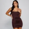 Windsor. Gorgeous Shimmer Corset Mini Dress | Shop Top Deals