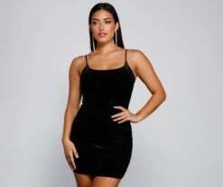 Windsor. Shine On Glitter Velvet Mini Dress | Shop Top Deals