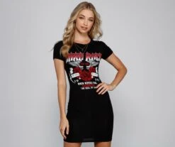 Windsor. Rocker Babe Slashed Mini Dress | Shop Top Deals