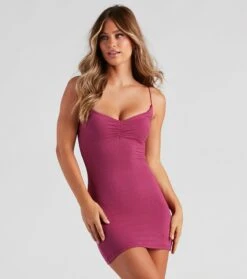 Windsor. Casual Day Ribbed Short Dress | Shop Top Deals