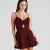 Windsor. Trendy Twist-Front Skater Romper | Shop Top Deals