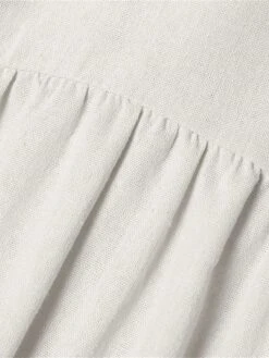 Women's Casual Dress Cotton Dress Swing Dress Maxi Long Dress Cotton Basic Classic Outdoor Daily Vacation V Neck Ruched Long Sleeve Spring Fall Winter 2023 Loose Fit ArmyGreen Black White Plain S M L -HANA Luxury Wear Shop aakbts1692341099268