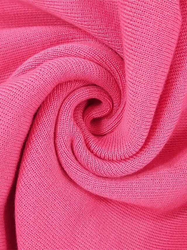 Women‘s Christmas Sweater Dress Jumper Dress Winter Dress Fashion Outdoor Christmas Street Daily V Neck Long Sleeve Lace Up Split 2023 Slim Black Red Fuchsia S M L XL 13 Women‘s Christmas Sweater Dress Jumper Dress Winter Dress Fashion Outdoor Christmas Street Daily V Neck Long Sleeve Lace Up Split 2023 Slim Black Red Fuchsia S M L XL - Image 11