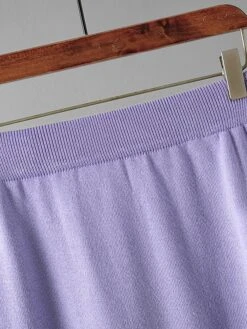 Women's Two Piece Dress Set Casual Dress Skirt Set Outdoor Daily Fashion Streetwear Split Ribbed Midi Dress Turtleneck Long Sleeve Plain Loose Fit Black Light Green Blue Fall One-Size -HANA Luxury Wear Shop bteite1693278296827