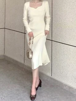 Women's Sweater Dress Jumper Dress Casual Dress Midi Dress Fashion Pure Color Outdoor Daily Vacation Going Out V Neck Long Sleeve Patchwork 2023 Regular Fit Black Pink Blue S M 20 Women's Sweater Dress Jumper Dress Casual Dress Midi Dress Fashion Pure Color Outdoor Daily Vacation Going Out V Neck Long Sleeve Patchwork 2023 Regular Fit Black Pink Blue S M -HANA Luxury Wear Shop bvfkss1695268443305