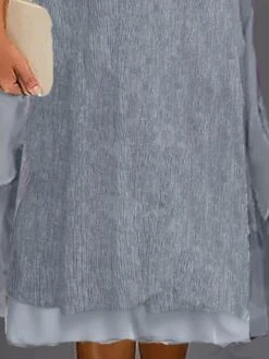 Women's Two Piece Dress Set Casual Dress Print Dress Outdoor Daily Fashion Streetwear Knot Front Print Midi Dress V Neck Half Sleeve Floral Regular Fit Gray Summer Spring S M L XL XXL -HANA Luxury Wear Shop cpskcs1683525373889